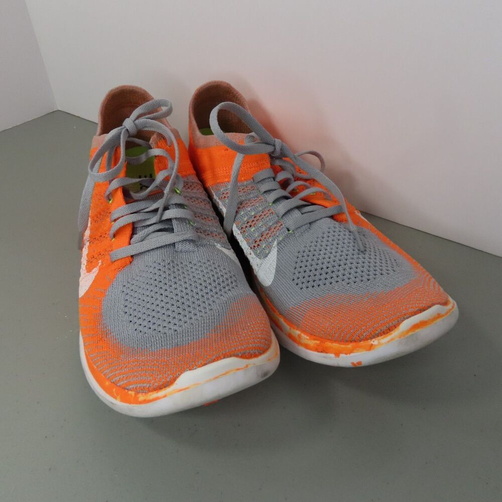 Size 9 - Nike Free 4.0 Flyknit Orange